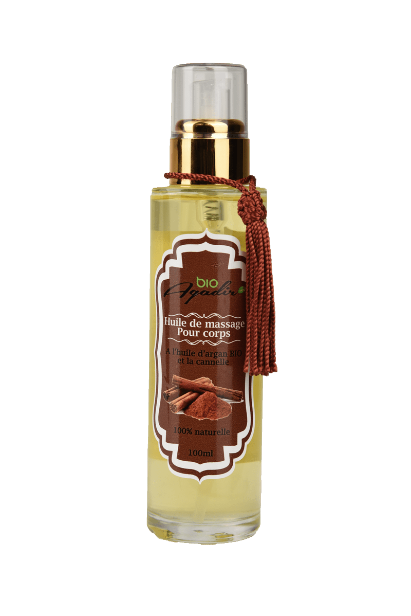 Huile de massage Cannelle Huile de Massage à L’Argan et à la Cannelle
